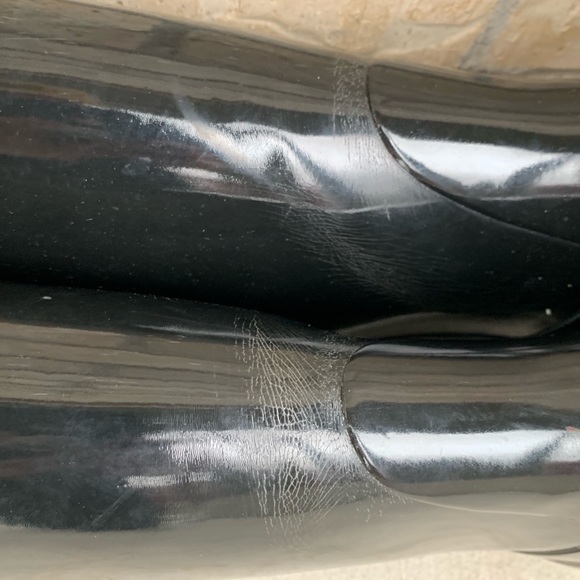 Black Gloss Hunter Rain Boots - Picture 5 of 7